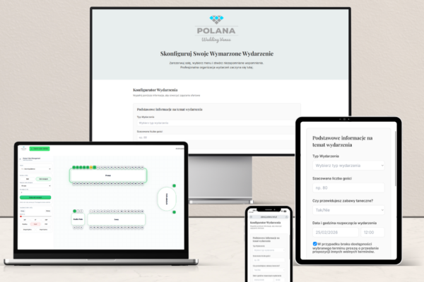 Konfigurator wydarzeń Polana Wedding Venue